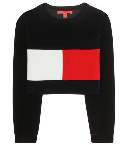 tommy hilfiger crop top sweater