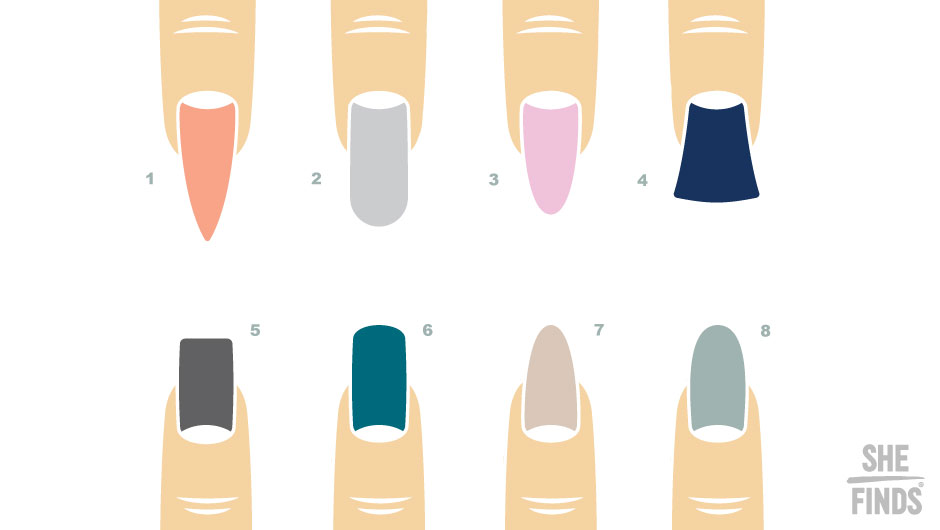 What Do Your Fingernails Say About You? | Fingernail Shapes - SHEfinds