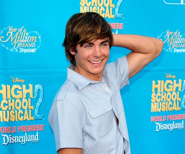 Zac Efron Zac then: Vintage photo of Zac Efron from earlier years.