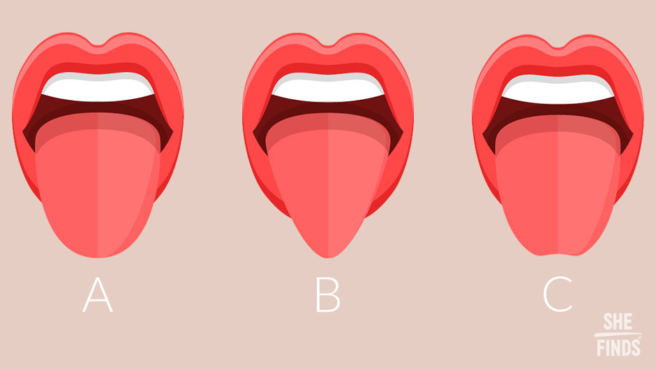 Find Out What Your Tongue Shape Says About You - SHEfinds