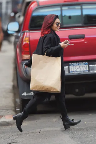 Vanessa Hudgens Chic outfit inspiration for a stylish evening event.