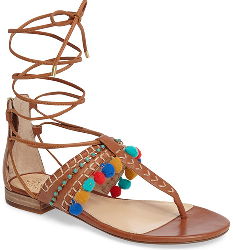 Balisa Embellished Lace-Up Sandal