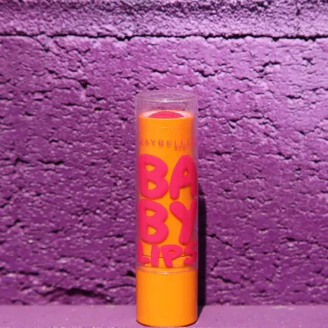Baby Lips lip balm promoting hydration and softness for lips.