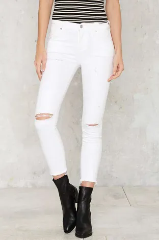 A Gold E Sophie High-Rise Skinny Crop Jeans Image from SHEfinds