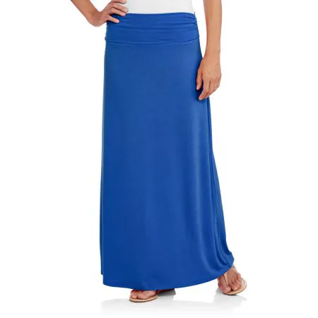 Faded Glory Women's Fashion Maxi Skirt with Shirred Waistband Beautiful bride in a stunning lace gown and bouquet.