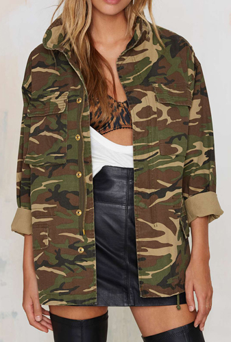 Femme Fatality Army Jacket