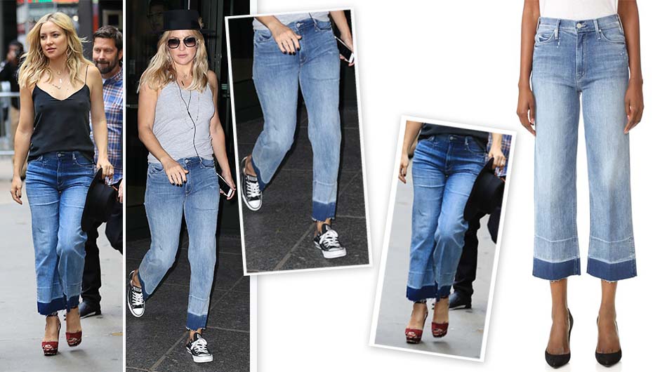 kate hudson mother cropped jeans