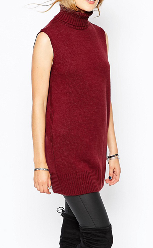 Vila Roll Neck Sleeveless Tunic