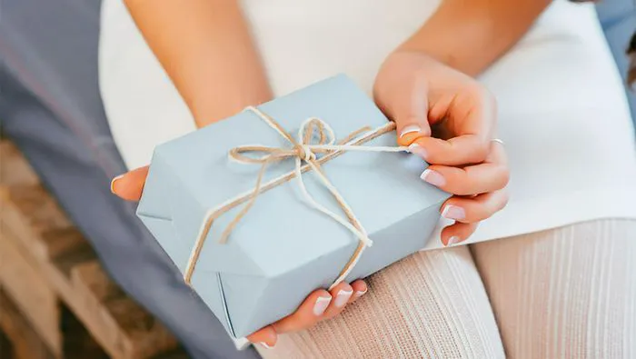 Beautifully wrapped bridal presents for the big day.