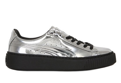 PUMA SELECT METALLIC LEATHER CREEPER SNEAKERS