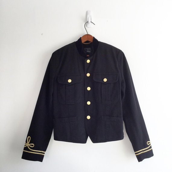 Vintage 80s cropped military jacket