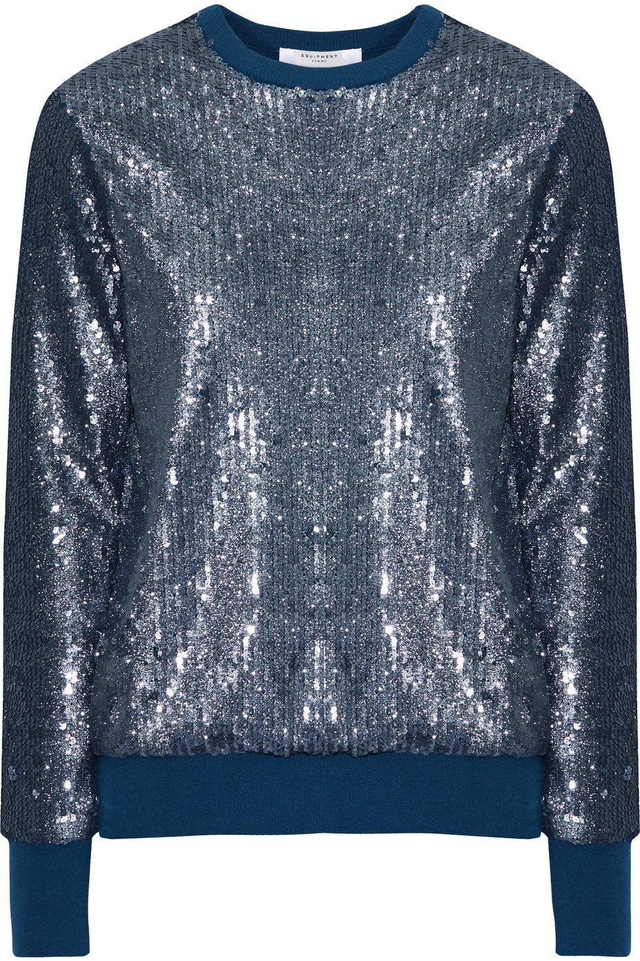 Equipment Shane Sequined Knitted Sweate