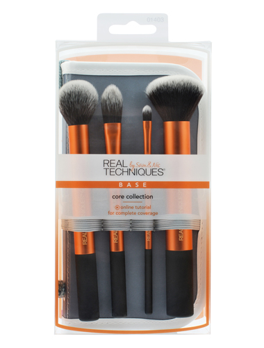 Real Techniques Core Collection Brush Set with 2-in-1 Case + Stand