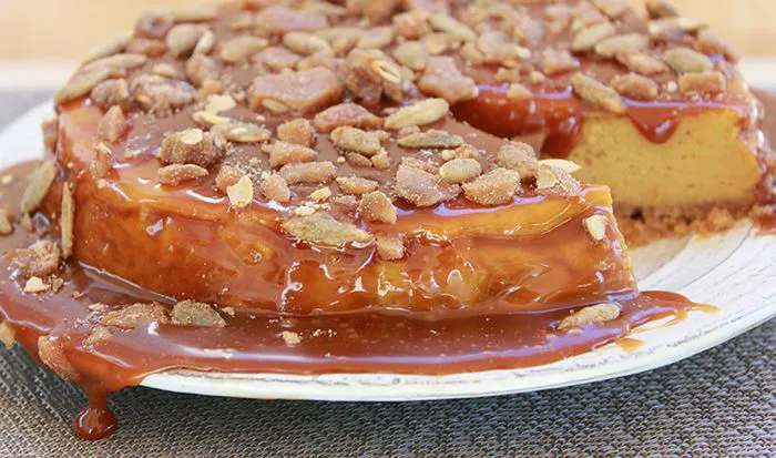 Caramel Pumpkin Cheesecake Image from SHEfinds