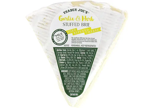 Stuffed Brie with Garlic & Herbs Image from SHEfinds