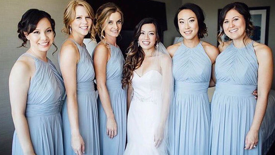 halter bridesmaid dress