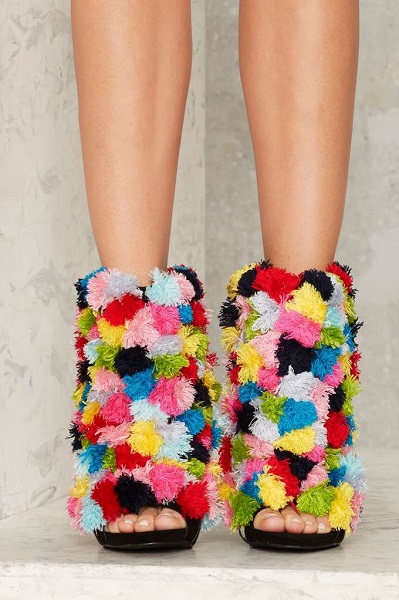 Privileged Frill Pom Pom Bootie