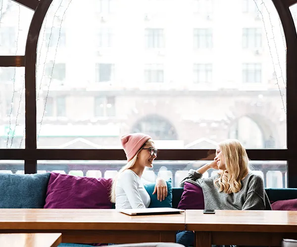 women talking