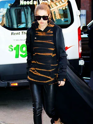 Gigi Hadid hoodie coat