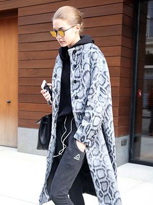 Gigi Hadid hoodie coat