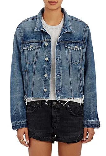 GRLFRND Cara Crop Trucker Jacket
