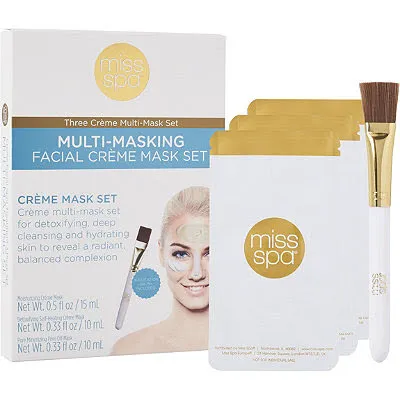Multi-masking facial crème mask set for targeted skincare.