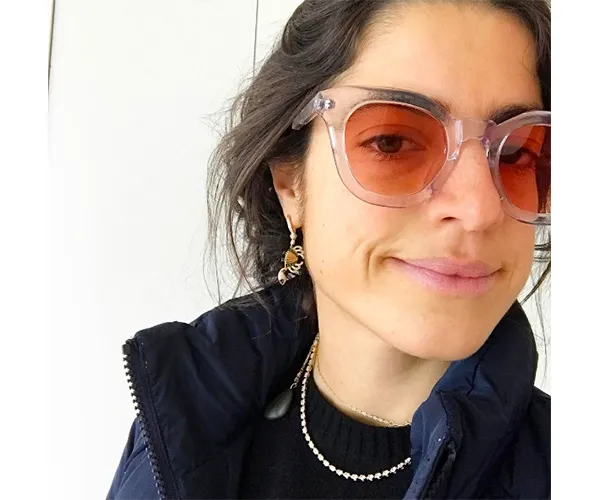 leandra medine orange sunglasses