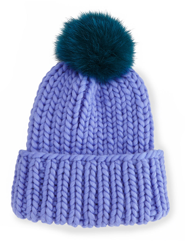 Eugenia KimRain Hat with Fur Pom Pom