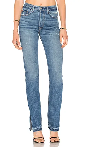 GRLFRND X REVOLVE NATALIA HIGH-RISE SKINNY SPLIT JEAN