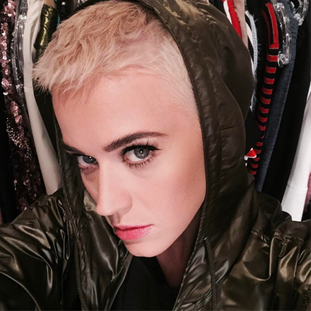 katy perry buzz cut