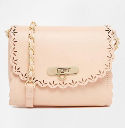 ASOS Scallop Cross Body Bag With Laser Cut Out
