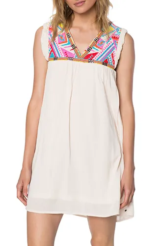Cove Embroidered Swing Dress