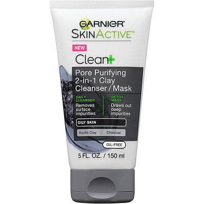 Garnier SkinActive Clean+ Pore Purifying 2-in-1 Clay Cleanser/Mask