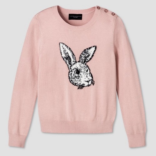 girls blush bunny sweater victoria Beckham for target