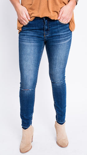 KORA MID-RISE SKINNY JEANS BY UNPUBLISHED