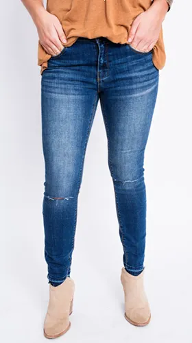KORA MID-RISE SKINNY JEANS BY UNPUBLISHED