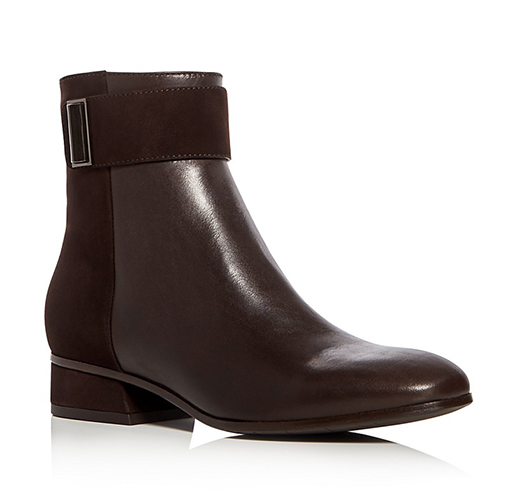 Aquatalia Lupita Weatherproof Suede and Leather Booties