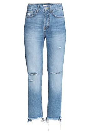 Straight Regular Trashed Jeans
