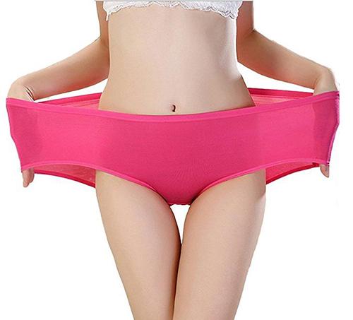 COSOMALL 6 Pack Women's Invisible Seamless Bikini Underwear Half