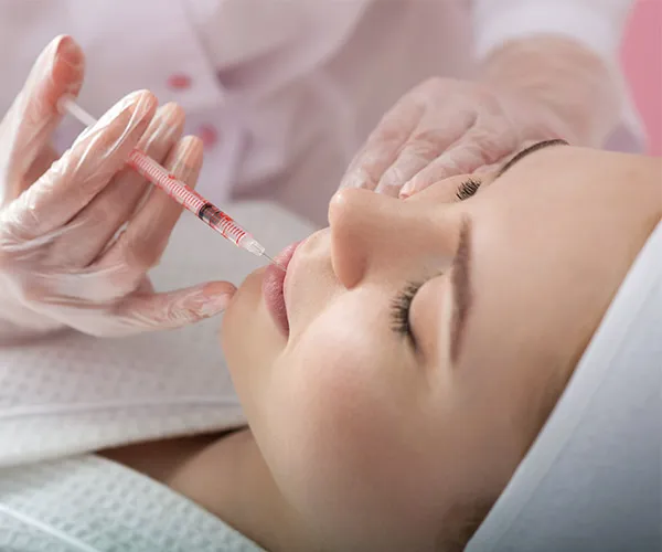 woman getting botox