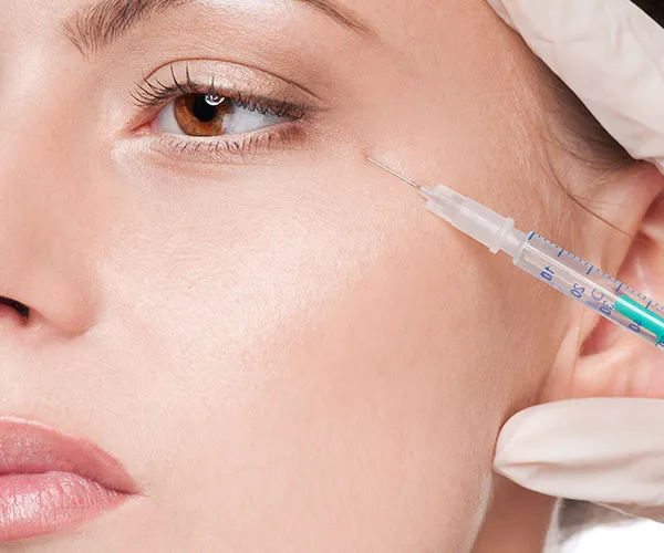 woman getting botox