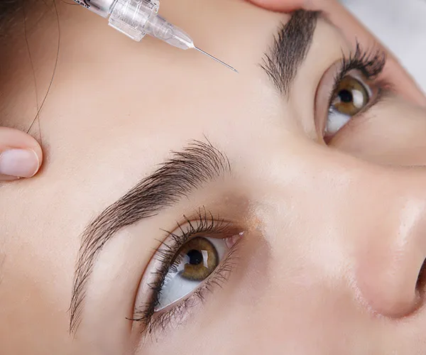 woman getting botox