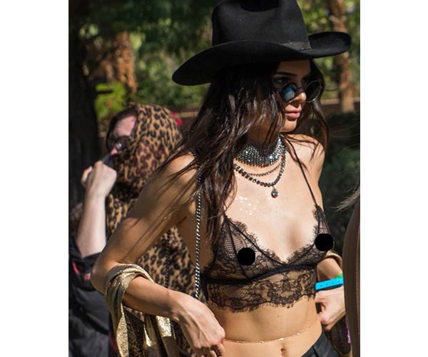 See-through bras kendall jenner see through bra coachella