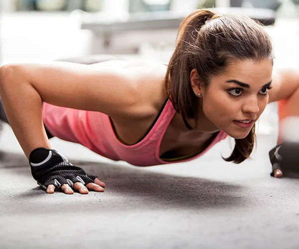 girl push up