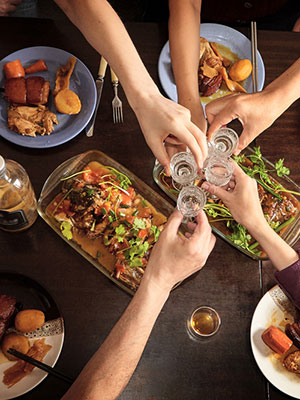 Woman drinking water