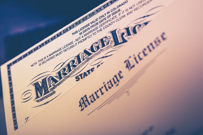 marriage license