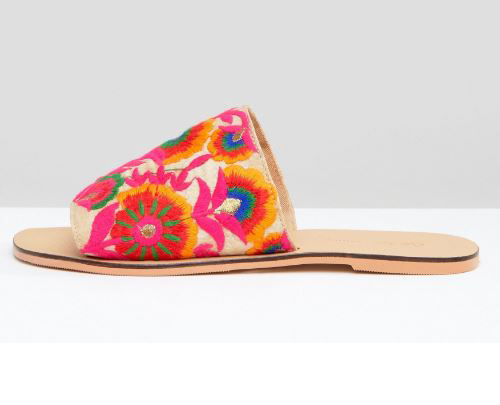 ASOS FORT Embroidered Mules