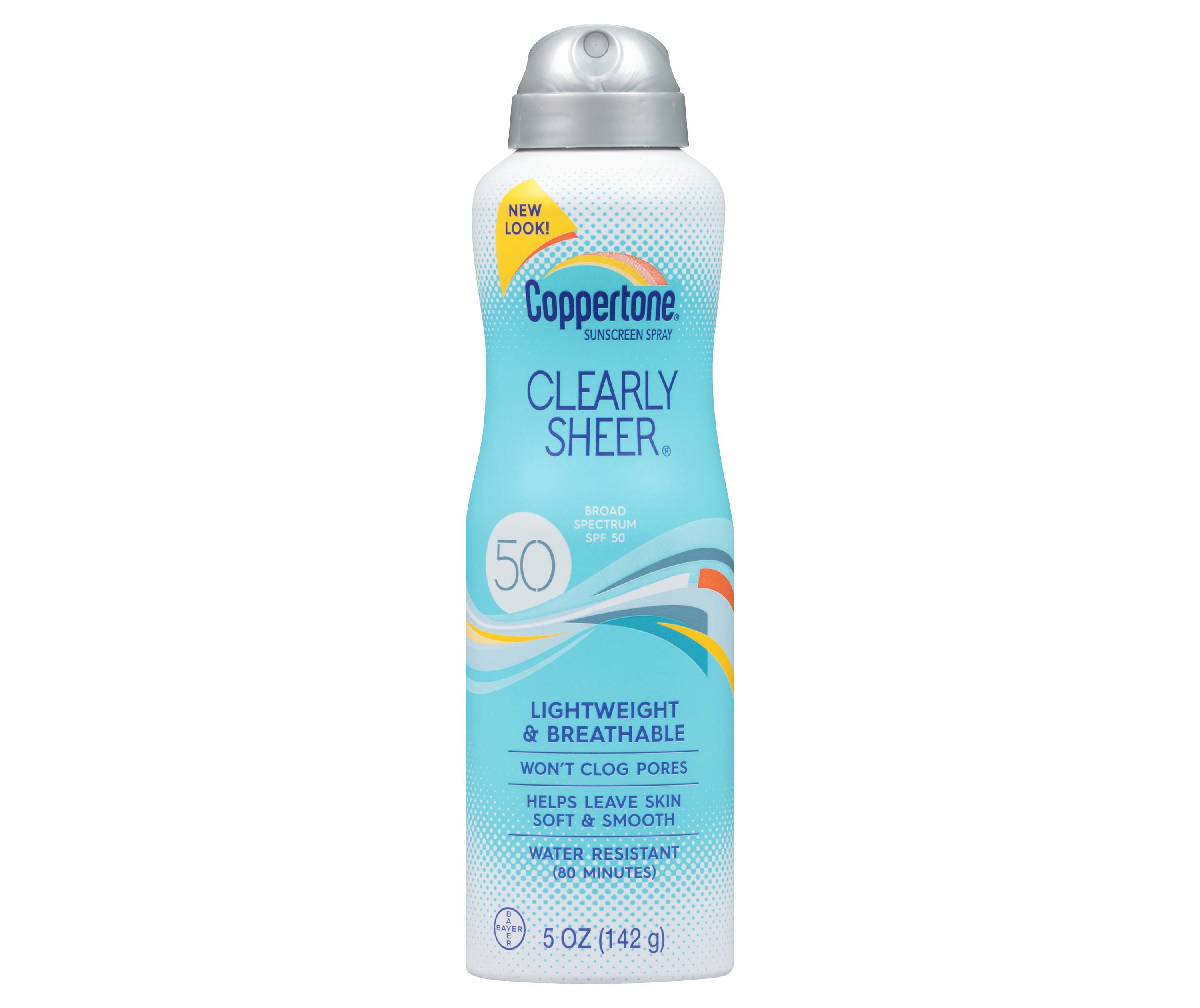 Coppertone Clearly Sheer C-Spray - SPF 50 Sunscreen