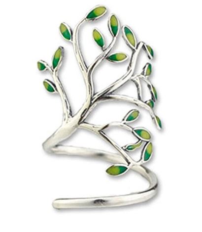 Helen de Lete Innovative Life Tree Sterling Silver Open Ring