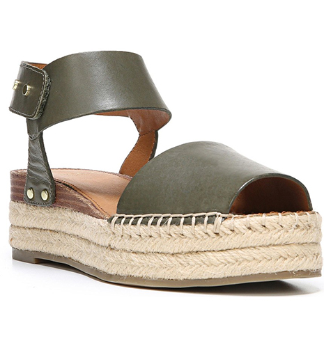 oak platform wedge espadrille